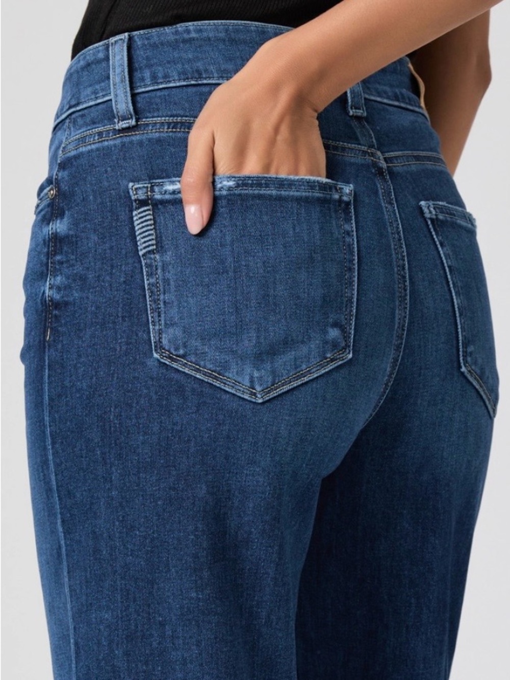PAIGE ANESSA 31” High Rise Wide Leg - Dresden - Picture 5 of 14